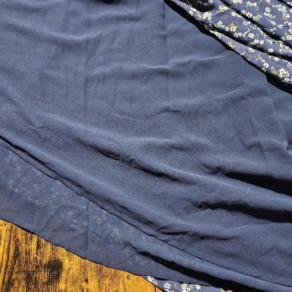 NEW Michael Kors Belted Mixed Plaid Georgette Dress Handkerchief Semi Sheer XS - Picture 13 of 14